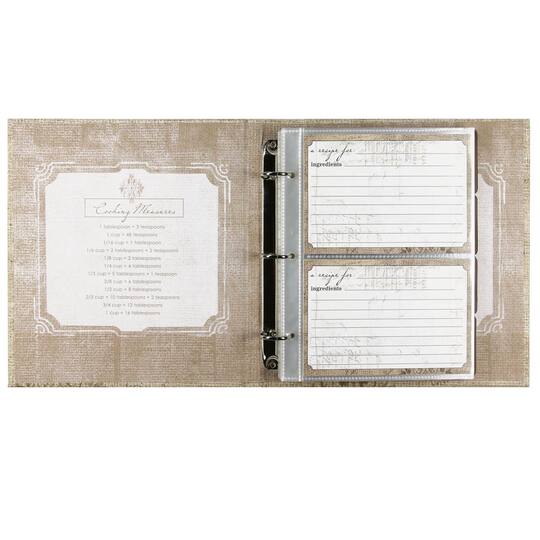perfect setting pocket page recipe book